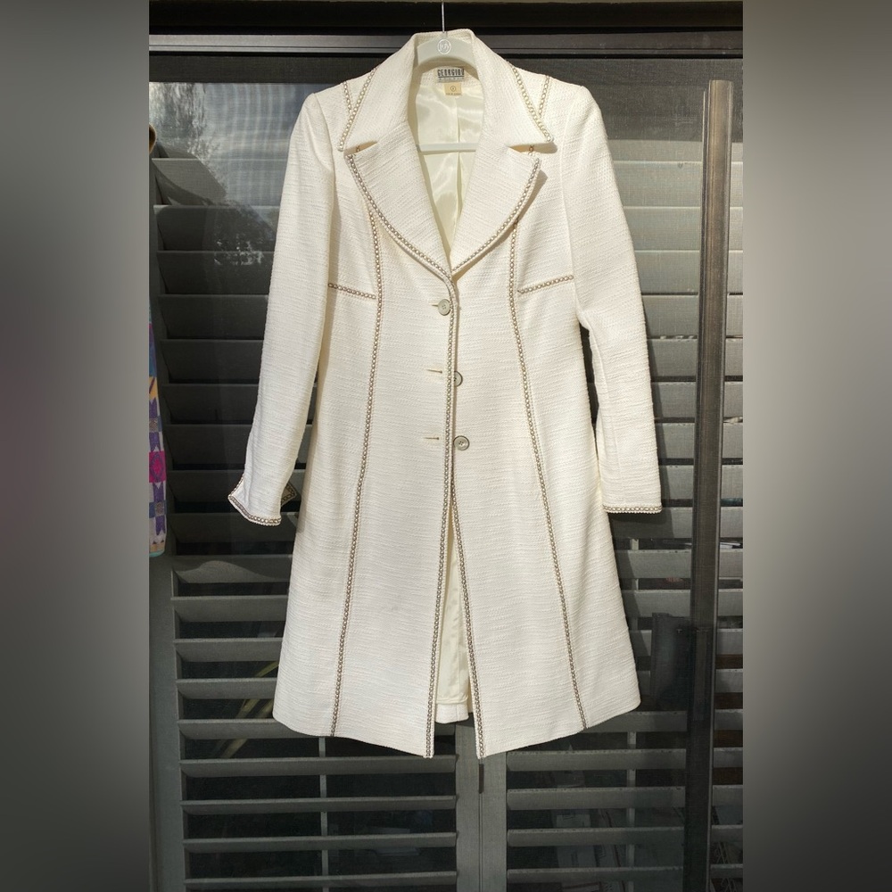 NWT Georgiou Studio Cotton Coat Size 4 - Picture 11 of 12